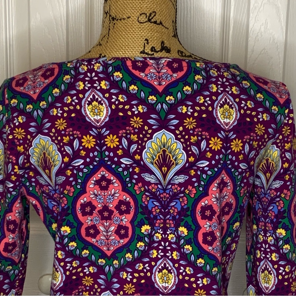 Talbots Purple and Pink Floral Blouse - Picture 5 of 11